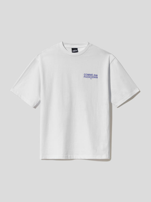 CFABM00070 - T-Shirt In Jersey Con Stampa Sul Davanti E Retro Bianco