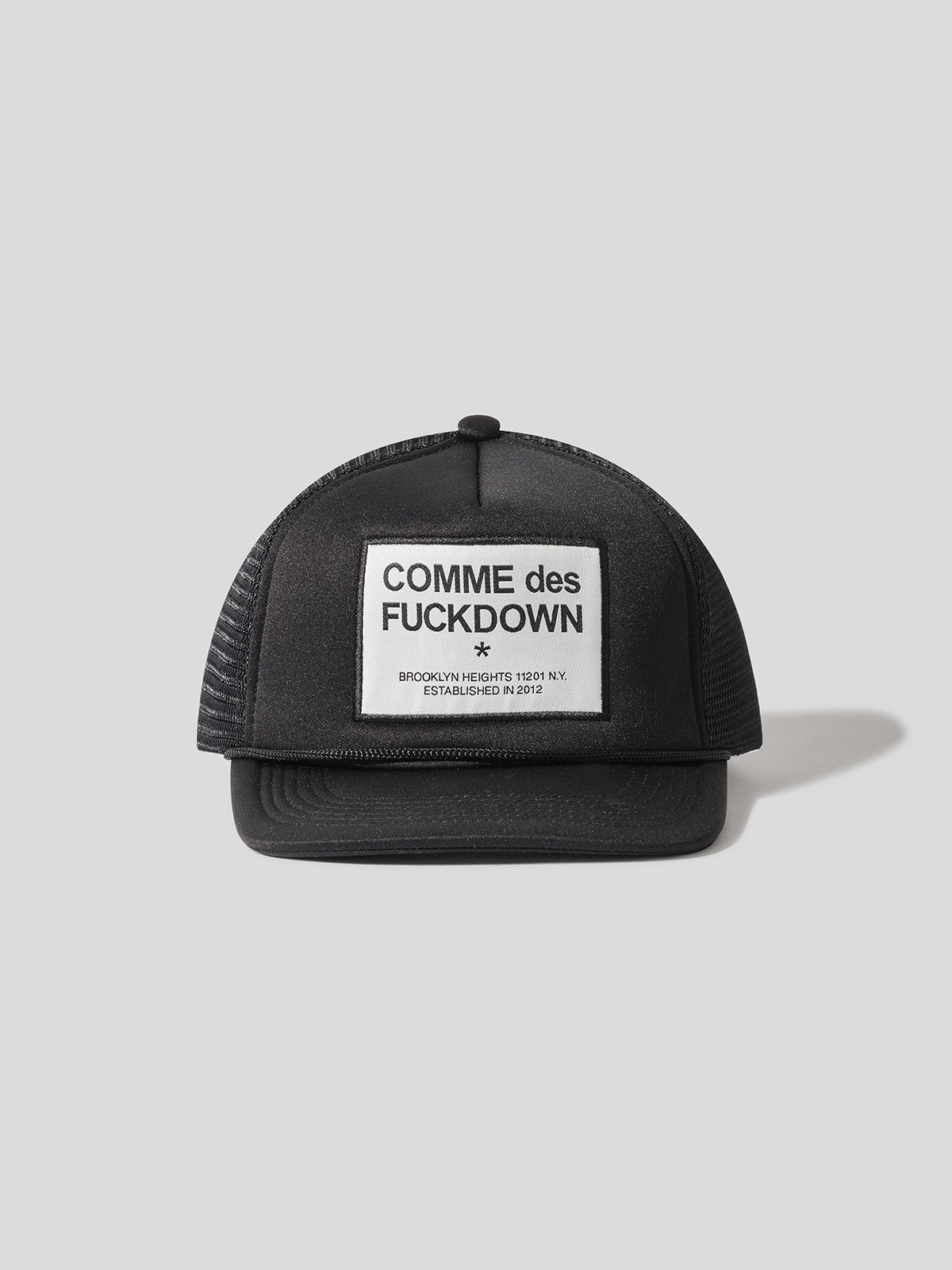 CFACX00004 - Hat with label on the front and clip on the black strap