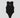 CFABW01244 - Body a coste con applicazione in silicone • Nero