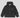 Nylon Jacket with Print on Front and Back • Black