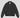 Bomber Jacket with Rounded Zip on Front Pockets, Patches and Embroidery • Black