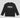 Long Sleeve T-Shirt with Puffy Print on the Front • Black
