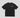 T-Shirt In Jersey Con Stampa Flock Sul Davanti E Retro • Nero