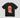 T-Shirt In Jersey Con Stampa • Nero-Arancione