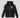 Felpa Cappuccio All Zip Con Stampa Sul Davanti, Retro E Maniche • Nero
