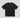 T-Shirt In Jersey Con Applicazione In Pelle Sul Davanti E Stampa Sul Retro • Nero
