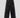 Pantalone In Ciniglia Con Ricamo, Piping E Nevature • Nero