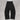 PANTALONE IN FELPA CON CINTO DOPPIATO E RICAMO SUL DAVANTI