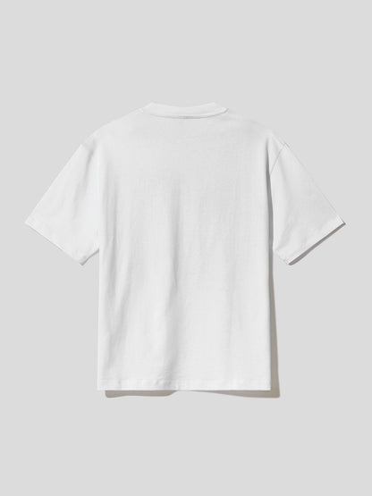 CFABM00033 - T-Shirt In Jersey Con Stampa Sul Davanti Bianco